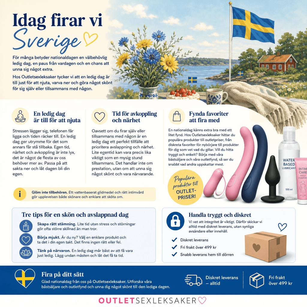 Fira Sveriges nationaldag: sköna stunder för den lediga dagen - Outlet Sexleksaker