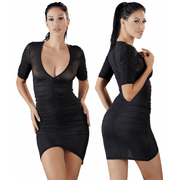 Transparent Ruffle Dress-Cottelli Party-