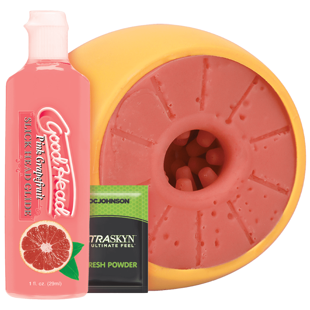 Doc Johnson - GoodHead Grapefruit Blowjob Set - Outlet Sexleksaker