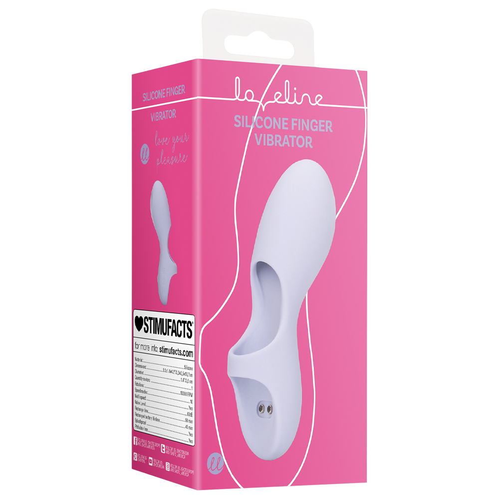 Loveline - Silicone Finger Vibrator Lavender