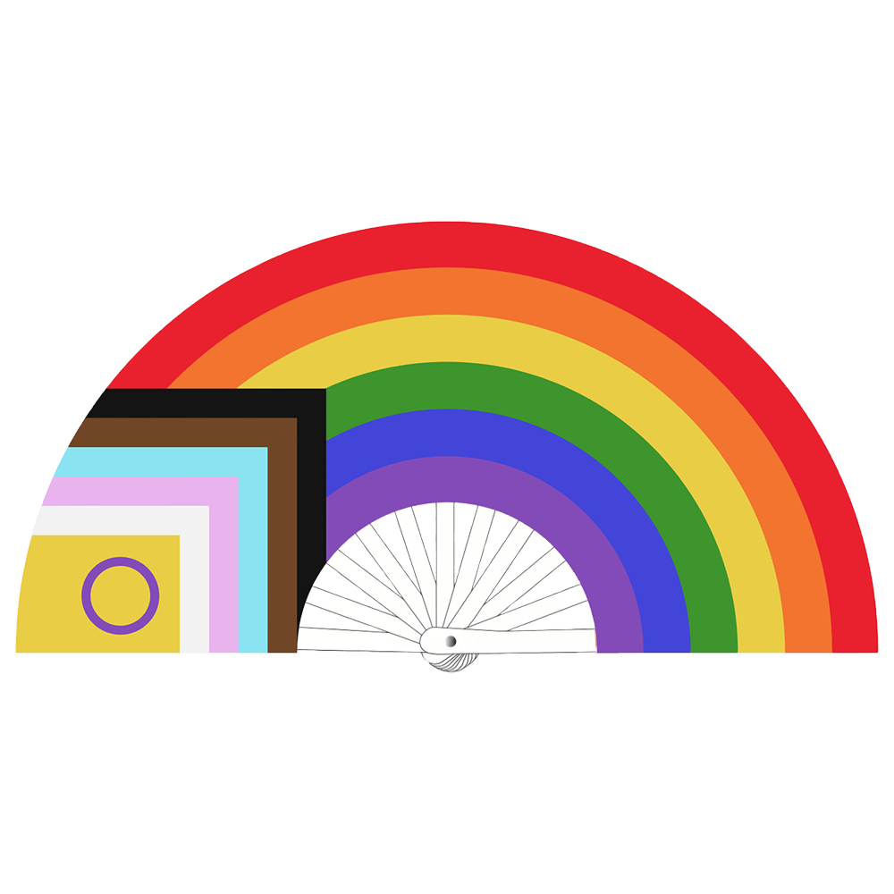 M Proud - LGBTQIA Rainbow Fan - Outlet Sexleksaker