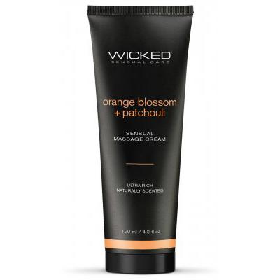 Orange Blossom + Patchouli Sensual Massage Cream 120ml-Wicked Sensual Care-