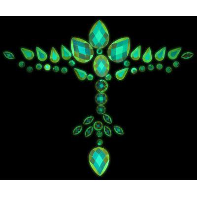 Glow in the Dark - Body Jewelry Stickers - Chest-Ouch!-