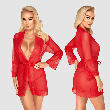 Sensual Red Kimono - Outlet Sexleksaker