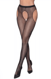 Sparkling Suspender Tights - Outlet Sexleksaker