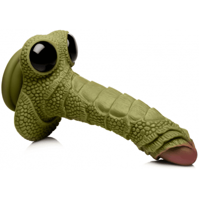 Creature Cocks - Swamp Monster Green Scaly Silicone Dildo-XR Brands-