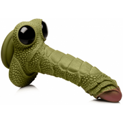 Creature Cocks - Swamp Monster Green Scaly Silicone Dildo-XR Brands-