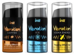 Intt Vibration! Tingling Effect Gel 15ml Coffe kaffe Ice menthol mint Vodka Energy energi dryck sprit alkohol smak pirrande vibr