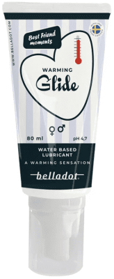 Belladot Warming Glide Water Based Lubricant 80ml vattenbaserat värmande varmt glidmedel billig prissänkt prisnedsatt prisvärd r