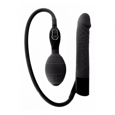 Seven Creations Inflatable Vibrator billig uppblåsbar dildo löskuk vibrator svart