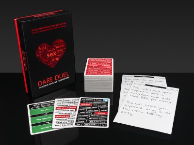 Tingletouch Dare Duel erotiskt förföriskt romantiskt roligt sexigt kort spel för vuxna öka lusten tända gnistan billig prissänkt