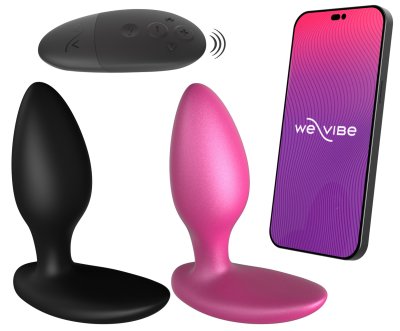 We-Vibe Ditto+ uppladdningsbar kontroll fjärr app mobil styrd vibrerande kraftfull silikon anal plugg billig prissänkt prisnedsa